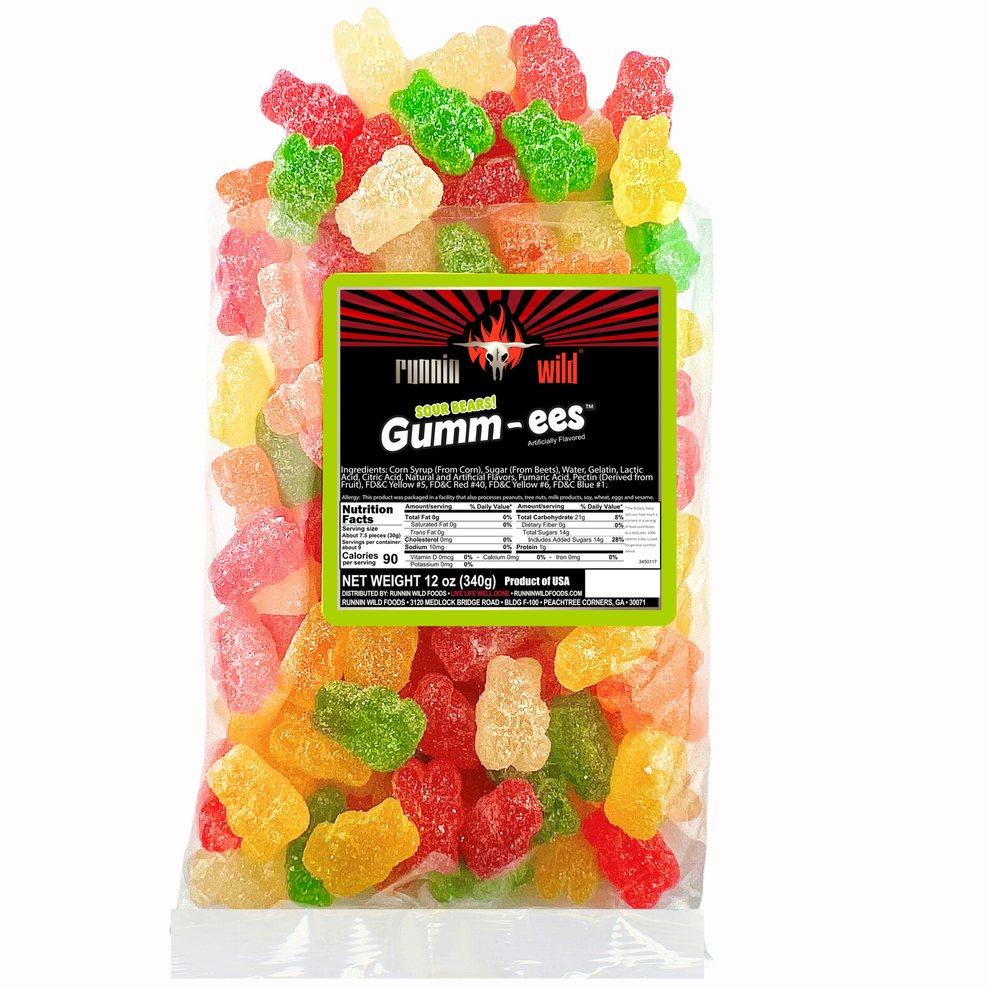 Soft and Chewy Sour Gummy Bears