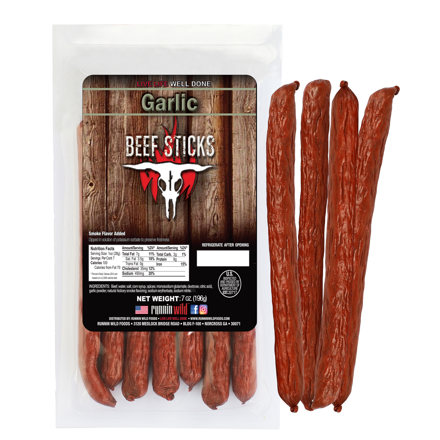 Garlic Beef Sticks